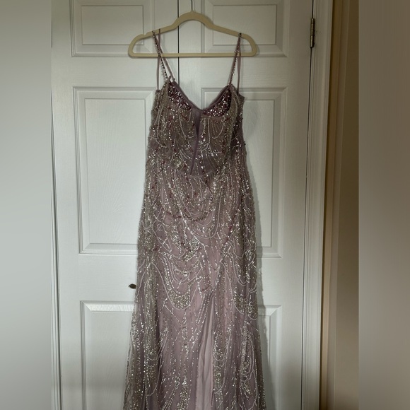 Women’s beaded evening gown light purple size 18 - Picture 7 of 9